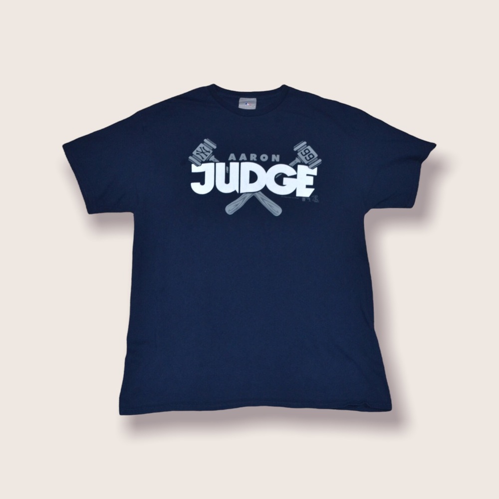 Aaron Judge Gavel NY Yankees T-Shirt Sz Large